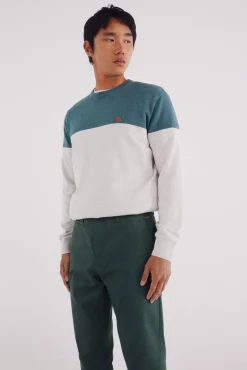 Springfield Calças|Chinos-Calça calças chino slim fit com micro estampa verde