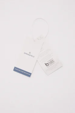 Springfield Calças|Chinos-Calça calças chino slim fit com micro estampa verde