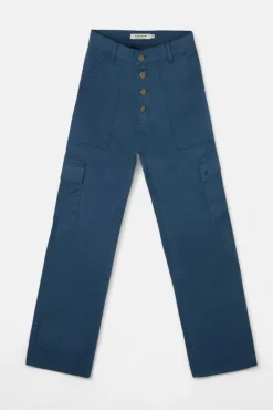 Silbon Calças-Calça cargo Azul