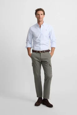 Silbon Calças-Calça cargo casual Verde