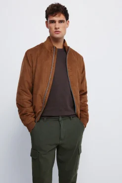 Springfield Calças-Calça cargo com ajuste confortável estampado