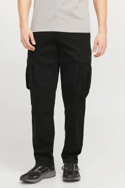 Jack & Jones Calças-Calça cargo com ajuste relaxado preto