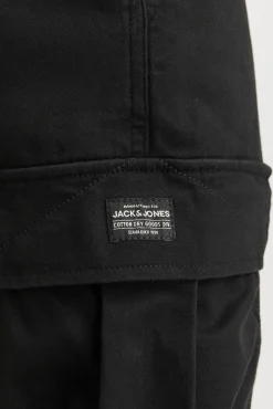 Jack & Jones Calças-Calça cargo com ajuste relaxado preto