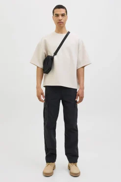 Jack & Jones Calças-Calça cargo com ajuste relaxado preto