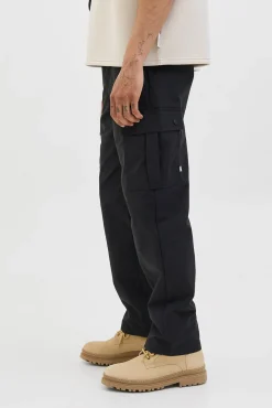 Jack & Jones Calças-Calça cargo com ajuste relaxado preto