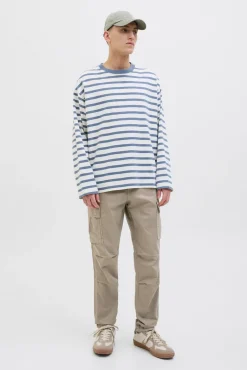 Jack & Jones Calças-Calça cargo de regular fit Tostado