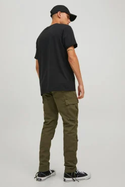 Jack & Jones Calças-Calça cargo de regular fit Verde