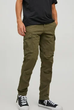 Jack & Jones Calças-Calça cargo de regular fit Verde