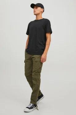 Jack & Jones Calças-Calça cargo de regular fit Verde