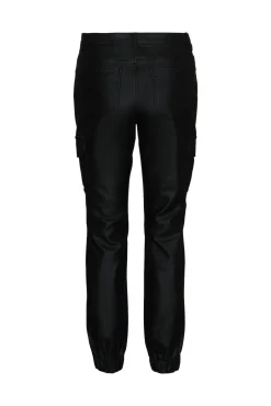 Vero Moda Calças-Calça cargo encerada Preto