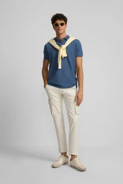 Silbon Calças-Calça cargo esportiva casual Cinzento