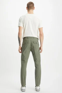 Dockers Calças-Calça cargo para homem slim cônica Verde