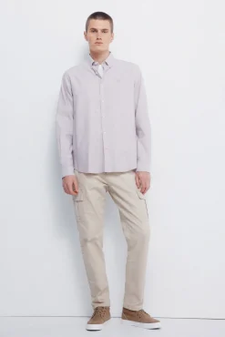 Springfield Calças-Calça cargo slim fit calça bege