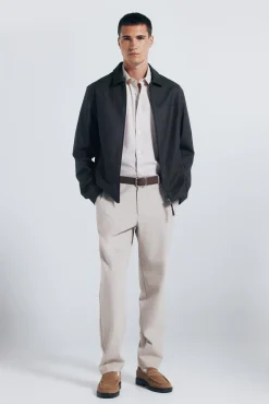 Springfield Calças|Chinos-Calça chino jogger com caimento confortável cru