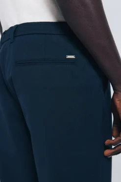 Springfield Calças|Chinos-Calça chino jogger com caimento confortável azul