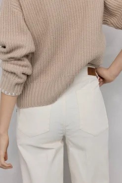 Pedro del Hierro Calças-Calça clássica de veludo veludo slim Branco