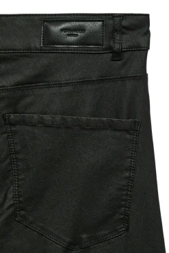 Vero Moda Calças-Calça com efeito encerado Preto