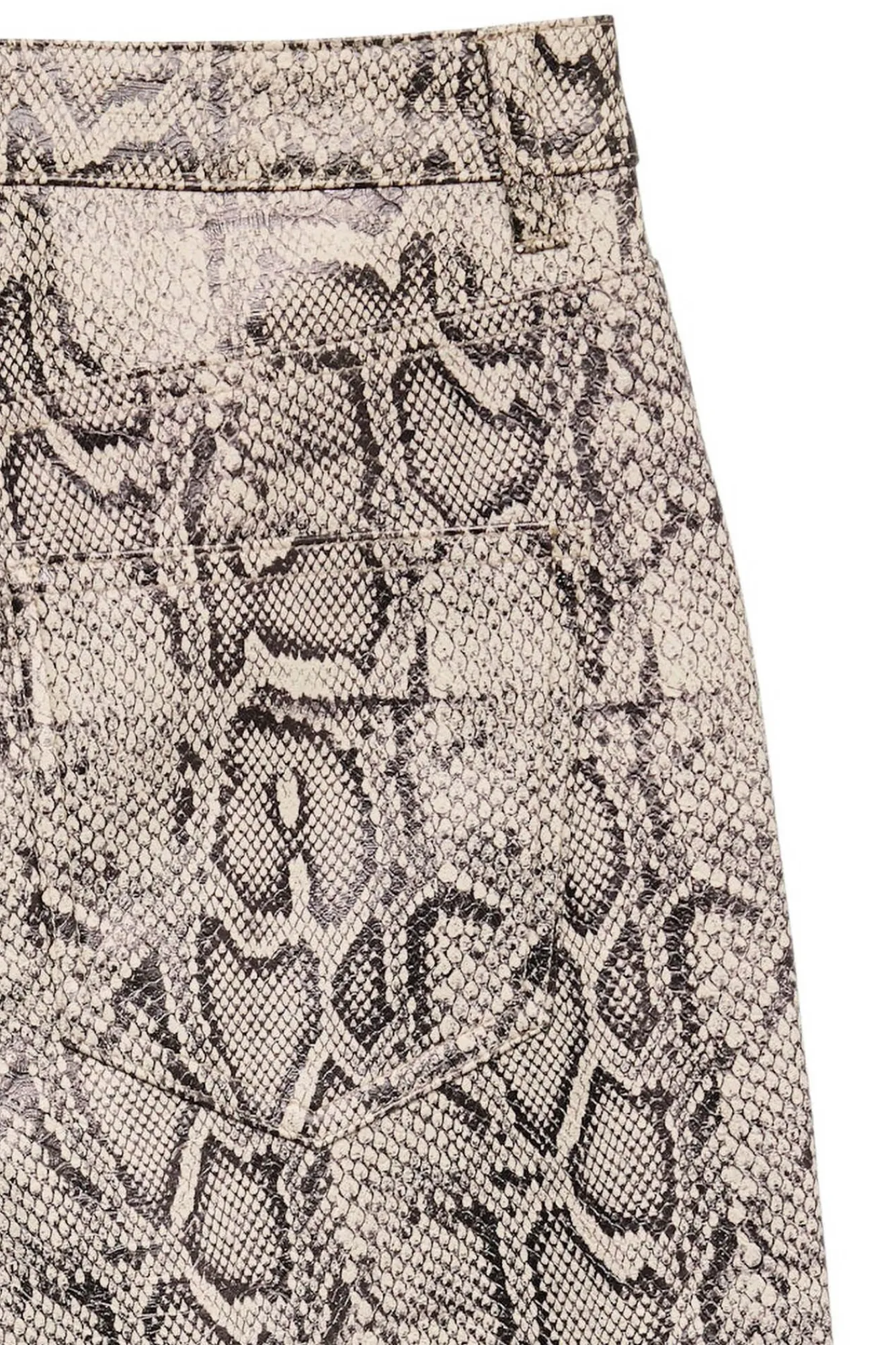 Vero Moda Calças-Calça com efeito pele de cobra Tostado