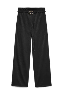 Vero Moda Calças-Calça comprida de malha com detalhe de fivela Preto