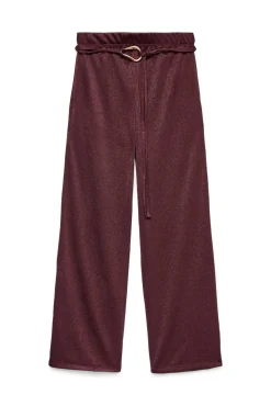 Vero Moda Calças-Calça comprida de malha com detalhe de fivela Roxo