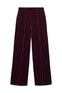 Vero Moda Calças-Calça compridas de veludo Roxo