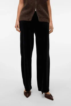 Vero Moda Calças-Calça compridas de veludo Preto