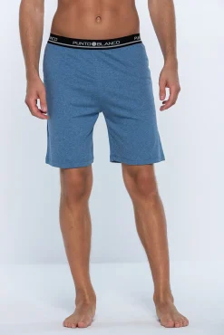 Punto Blanco Calças-Calça curta com borracha forro, Basix azul
