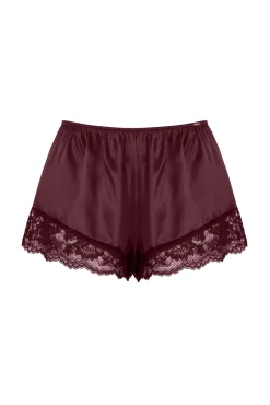 Dorina Roupa Interior-Calça de cetim Lyra vermelho