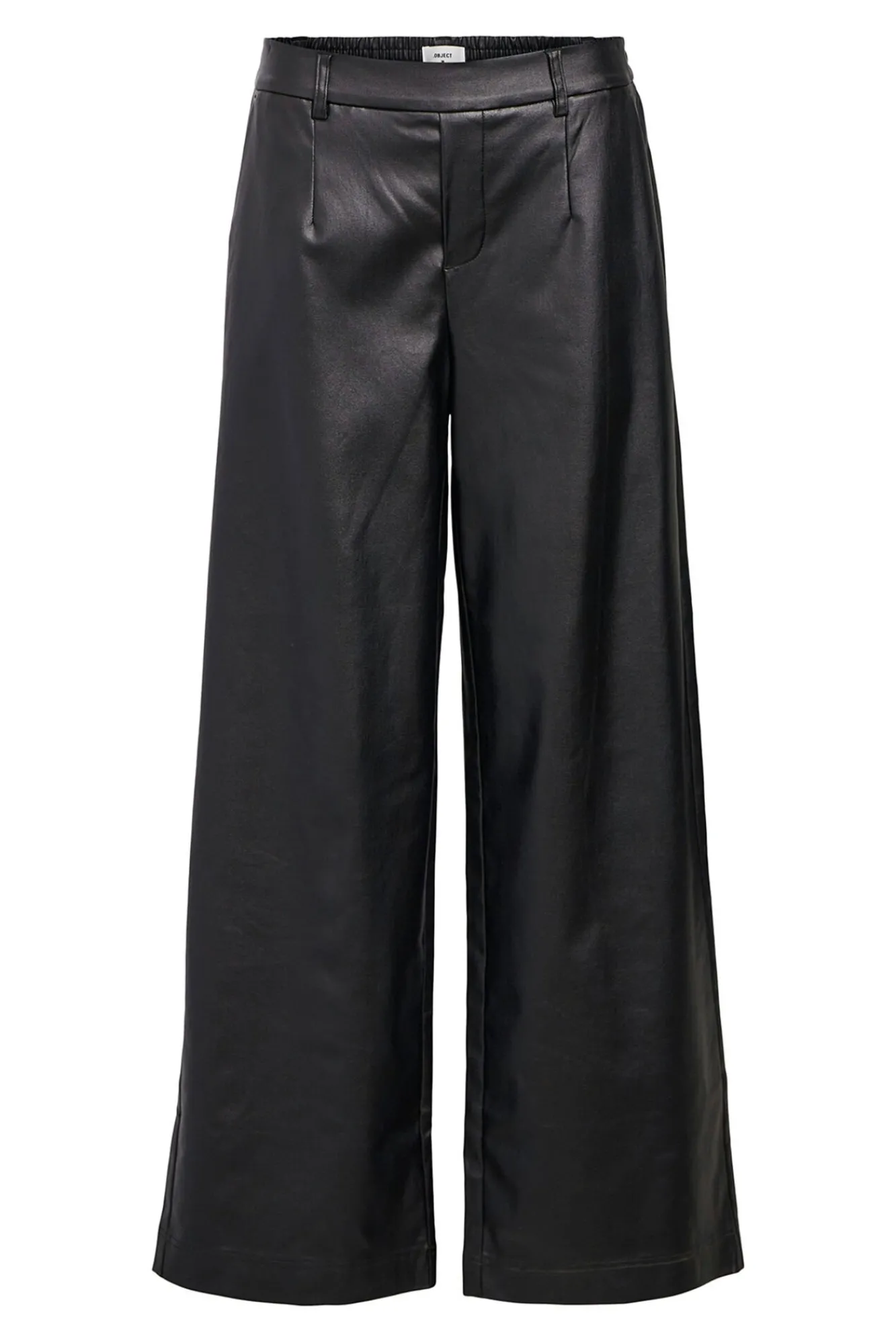 Object Calças-Calça de couro sintético Preto