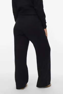 Vero Moda Curve Calças-Calça de malha compridas plus size Preto