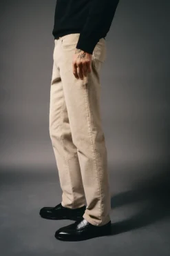 OOTO Calças-Calça de pana 5 bolsos slim fit Tostado