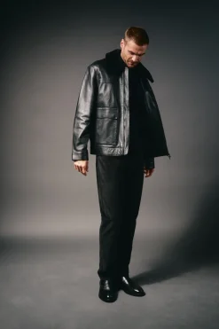 OOTO Calças-Calça de pana 5 bolsos slim fit Preto