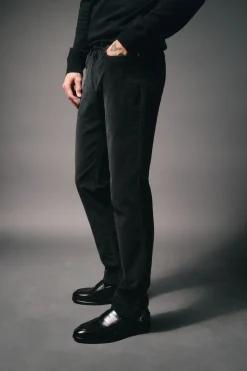 OOTO Calças-Calça de pana 5 bolsos slim fit Preto