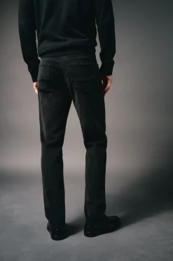 OOTO Calças-Calça de pana 5 bolsos slim fit Preto