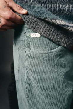 OOTO Calças-Calça de pana 5 bolsos slim fit Azul