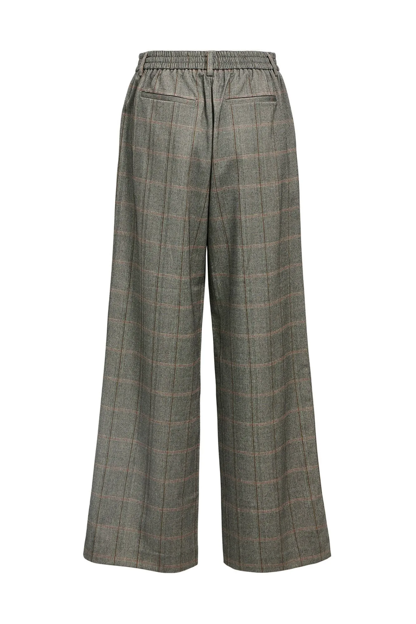 Object Calças-Calça de perna larga Castanho