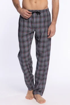 Punto Blanco Pijamas-Calça de pijama longa de tecido Basix cinzento