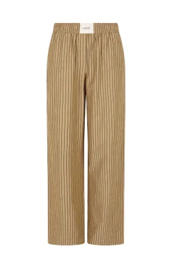 Slowlove Calças-Calça de pijama riscas Verde