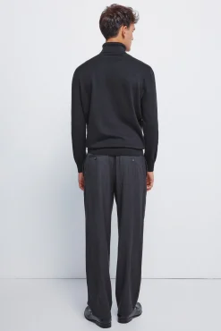 Springfield Calças-Calça de riscas reto cinzento