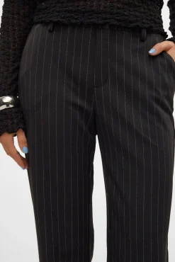 Vero Moda Fatos|Calças-Calça de terno listradas Preto