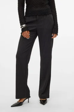 Vero Moda Fatos|Calças-Calça de terno listradas Preto