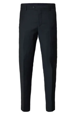 Selected Calças|Calças Clássicas-Calça de terno xadrez slim fit Azul