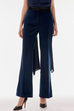 TFP by Tamara Falcó Calças-Calça de veludo Azul