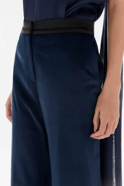 TFP by Tamara Falcó Calças-Calça de veludo Azul