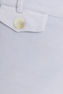 System Action Calças-Calça de veludo cotelê bege