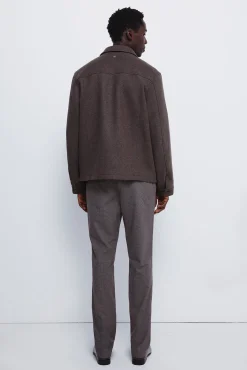 Springfield Calças-Calça estruturadas e slim fit cru