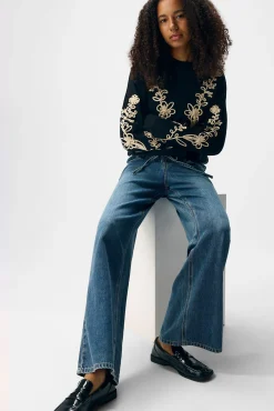 Object Jeans|Calças-Calça fluidas Tencel Azul