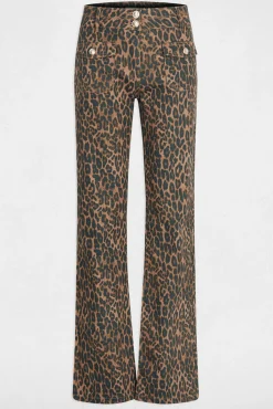 Morgan Calças-Calça jeans bootcut de cintura alta Multicolorido