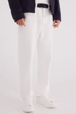 Springfield Jeans-Calça jeans branca reta bege