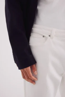 Springfield Jeans-Calça jeans branca reta bege